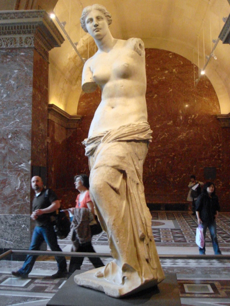 La Venus de Milo, en el Museo del Louvre.